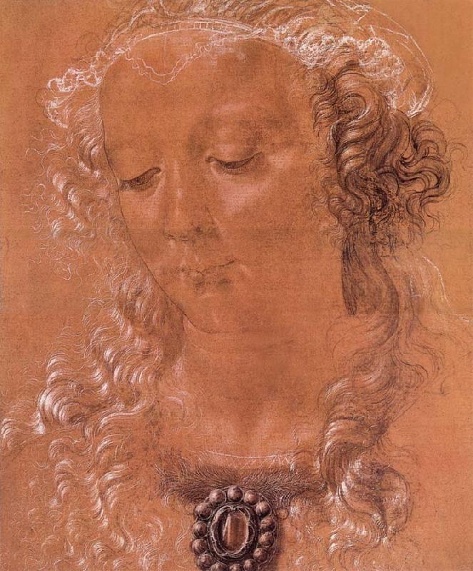 Andrea del Verrocchio Halfte second women head